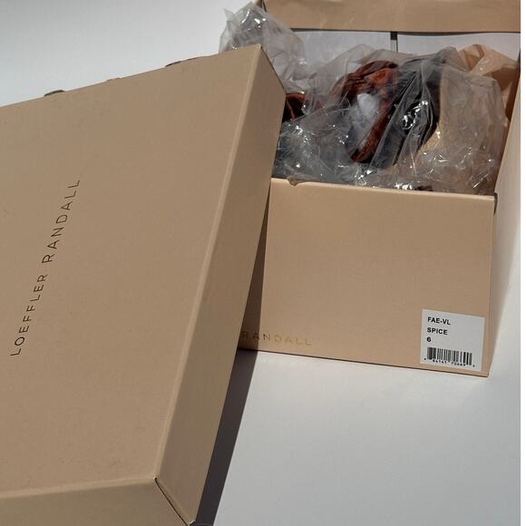 Loeffler Randall Fae Velvet Open Toe Platform Heels Sandals Sz 6 NIB Spice $425 - Picture 8 of 16